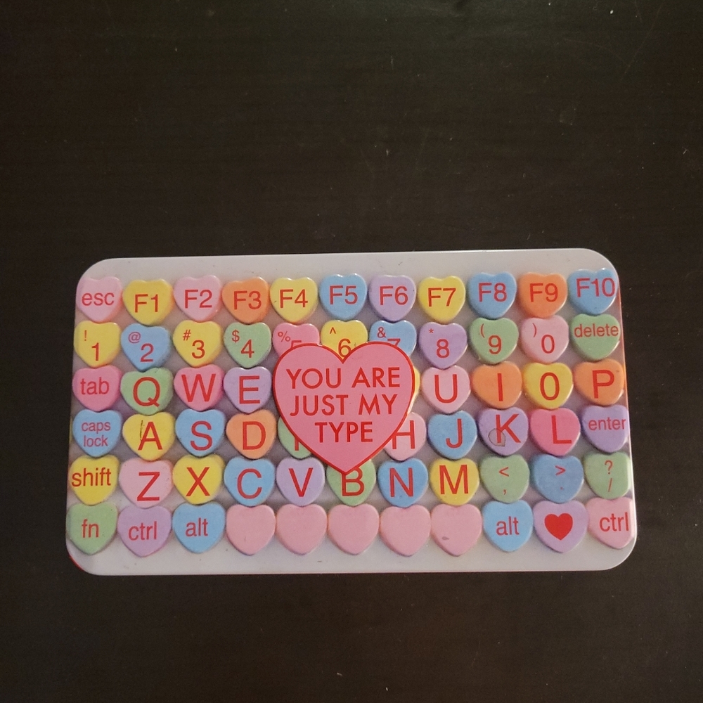 Sweethearts candy display tin "you are just my type" - Free if added to a bundle